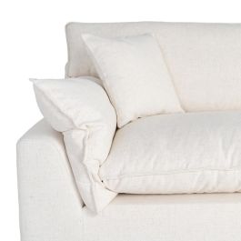 Sofá 4 Plazas Crema Tejido 282 X 101 X 71 cm