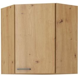 CUISINIER MODENAANGLEG Mueble alto de esquina MODENA 89x89 cm Roble artesanal y negro mate Precio: 130.5000004. SKU: B14YMF75PJ