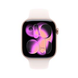 Apple Watch S11 Aluminio 46mm Oro Rosa con Correa Deportiva Rosa Pálido Talla M/L