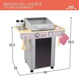 Barbacoa de madera con 10 piezas 60x30x66,5 cm Barbacoa de madera con 10 piezas 60x30x66,5 cm