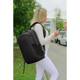 Dell Mochila Ecoloop Pro para Portátil 17 Pulgadas, Negra, Tela y Plástico Reciclado, Compartimento Acolchado
