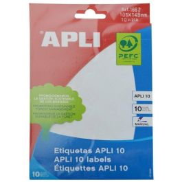 Apli Etiquetas Adhesivas Blancas 105x149 mm para Escritura Manual, Pack de 10 Hojas Precio: 1.49999949. SKU: S8426483