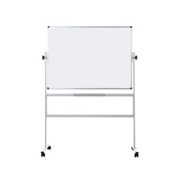 Q-connect Pizarra Blanca Doble Cara Melamina 120x90 cm Giratoria Marco Aluminio