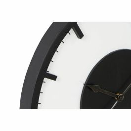 Reloj Pared Vintage DKD Home Decor Negro Blanco 3.5 x 50 x 50 cm (2 Unidades)