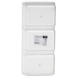 Cook Concept Cubeta Nevera Transparente con 3 Compartimentos Organizar Comida 34x15,2x7,5 cm