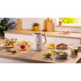 Bosch TWK1M121 Hervidor MyMoment Blanco 1,7L con Base 360°, Recogecables y 3 Dispositivos de Seguridad Automáticos Bosch TWK1M121 Hervidor MyMoment Blanco 1,7L con Base 360°, Recogecables y 3 Dispositivos de Seguridad Automáticos