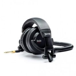 Hercules HDP DJ45 Auriculares Diadema Negro Música Alámbrico 5 cm Supraaural 20-20000 Hz Cable 1 m Negro Adaptador 6,3 mm