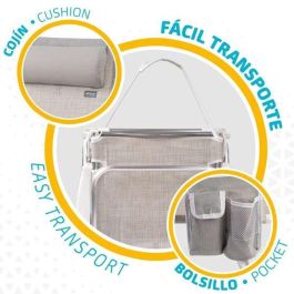 Silla playa plegable aluminio 4 posiciones ibiza 51x45x76 cm con cojin y bolso. Silla playa plegable aluminio 4 posiciones ibiza 51x45x76 cm con cojin y bolso.