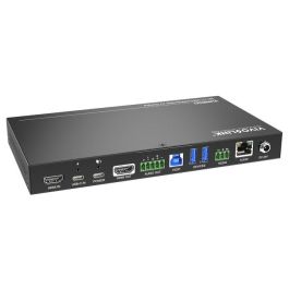 Vivolink HUB de Sala de Reuniones 4K 2x1 Conmutador HDMI/USB-C con Códec Suave, USB3.0 y Control CEC para Conferencias