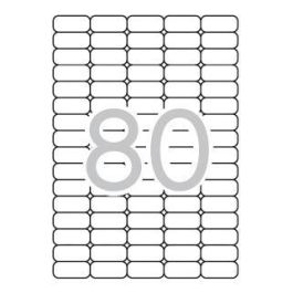 Apli Etiquetas Adhesivas 35,6x16,9 mm C-Romos 80 X 25H Blanco Inkjet-Láser Removible Precio: 11.49999972. SKU: BIX10199