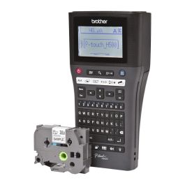 Brother Etiquetadora PT-H500 QWERTY, Conectividad Alámbrica, 30 mm/s, Negro