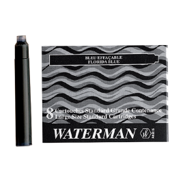 Waterman Cartuchos Tinta Estilografica Standard Largos Serenity Blue Caja de 8 Unidades