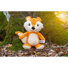 Gloria Peluche para Perro Forest Dotan - Juguete Blando con Squeaker para Estimular el Juego y Curiosidad de Tu Mascota, Poliéster Marrón