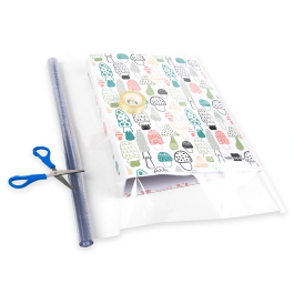 Liderpapel Rollo Forralibros 0,70x100 mt 70 mc Transparente Alta Resistencia