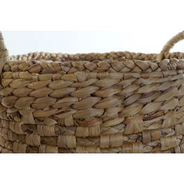 DKD Home Decor Cesta de Yute Marrón 38 x 41 x 38 cm Set de 4 Piezas Hecho a Mano Reciclable