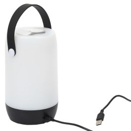 Home Deco Factory Lámpara Led Táctil Negra con Asa Interior y Exterior Portátil