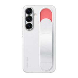Samsung SAM1735460739992 Funda Galaxy S25 Blanca con Función Soporte y Correa Integrada