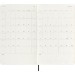 Agenda 18 Meses 2024-2025 Diaria L (13 X 21 Cm) Negra Tapa Blanda Moleskine DSB18DC3Y25