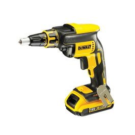 Dewalt Atornillador para Panel de Yeso XR 18V Li-ion 2.0Ah DCF620N con 2 Baterías y Maletín TSTAK II