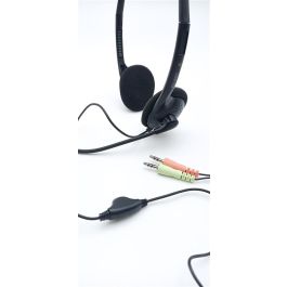Elbe AU-660-MIC Auriculares Teletrabajo con Micrófono para Oficina y Hogar, Ligeros y Confortables, con Reducción de Ruido