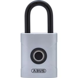 ABUS Touch 57/45 Candado biométrico de huella dactilar para exterior, resistente a la intemperie, zinc de acero/acero endurecido para cobertizo