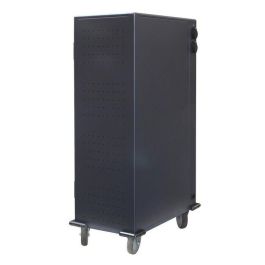 Techly I-CABINET-80DUTY Estación Carga USB Carro para 80 Portátiles, Tablets, Smartphones; Seguro con Ruedas para Aulas y Oficinas