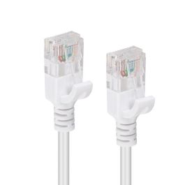 MicroConnect Cable de Red CAT6a U/UTP SLIM 7.5m, Blanco - Optimizado para Ahorro de Espacio y Alto Rendimiento 500MHz/1000Mbps