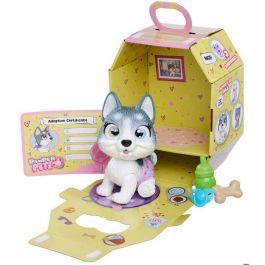 Smoby AAABK62987 Pamper Petz Husky para adoptar, con 4 accesorios, articulado y hace pipí, +3 años