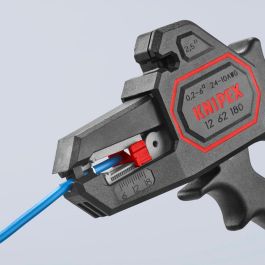 Knipex 1262180sb Alicates Pelacables Automáticos Autoajustables 0.2-6mm² con Cortacables 2.5mm² y Tope Longitudinal