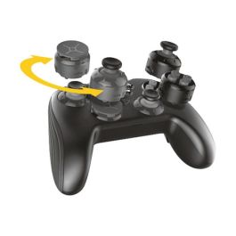 Steelplay JVASWI00065 Controlador Inalámbrico Programable para Nintendo Switch, PC, Android con 2 Fundas, Analógico, Negro/Azul/Rojo