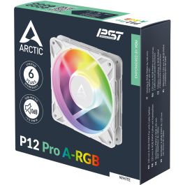 ARCTIC P12 Pro A-RGB (White) Ventilador 12cm Blanco con Iluminación LED RGB