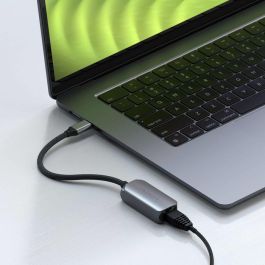 Satechi Adaptador USB-C a Ethernet 2.5 Gigabit, cable trenzado, carcasa de aluminio, plug & play