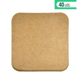 Algon Set Papel Airfryer Cuadrado 20 cm - 40 Unidades (24 Unidades)