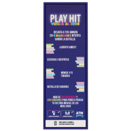 La Caja Juego de mesa Play HIT 2000 de cultura musical años 2000, 200 preguntas, 500 canciones para 2-10 jugadores (Edad 16+)