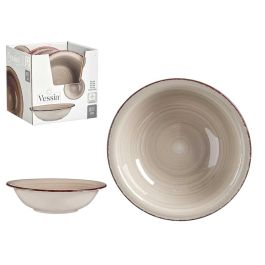Plato Hondo Gres Tierra Con Borde 20,5Cm Vessia (24 Unidades) Precio: 56.89999953. SKU: B1KMBC6FKR