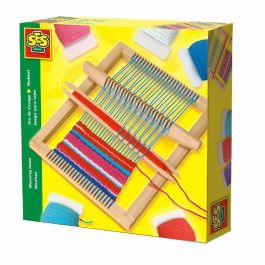 Ses Creative Set de Tejido Creativo con Telar Duradero, Accesorios y 60 Metros de Hilos de Colores para Niños y Niñas +6 Años