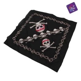 Pañuelo pirata con calavera 35 x 35 cm Pañuelo pirata con calavera 35 x 35 cm