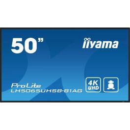 Iiyama Monitor 50" UHD VA Panel, 4K UHD, Android 11, 24/7 Operation, LH5065UHSB-B1AG