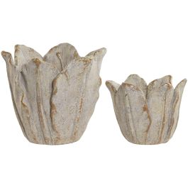 Macetero Shabby DKD Home Decor Gris 20 x 17 x 20 cm Set de 2 (4 Unidades) Precio: 66.50000038. SKU: B1GEJ72XMB