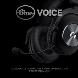 Logitech G Pro X Auriculares Gaming Cableados con Sonido Envolvente 7.1 y Micrófono Blue VO!CE para PC