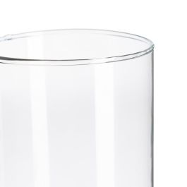 Jarrón Cilíndrico Cristal Decoración 10 X 10 X 30 cm