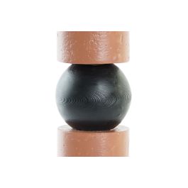 DKD Home Decor Portavelas Resina Terracota Negro 6 x 19.5 x 6 cm (4 Unidades)