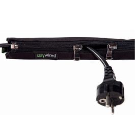 Vivolink Manga de cable premium de 80 cm con cremallera de doble vía, organizador de cables de alta calidad