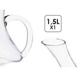 Vivalto Decantador Recto 1,5L Vidrio Transparente 22.5x24.5x20 cm (Set de 6)