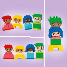 Lego 10415 DUPLO Mis Primeras Emociones Fuertes y Grandes Sentimientos Juguete para Bebés 23 Ladrillos de Colores y 4 Personajes