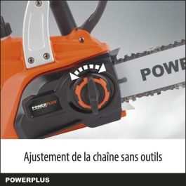 PowerPlus PowDPG7570 Motosierra de Batería Dual Power 20V con Guía 300mm - Sin Batería ni Cargador