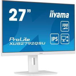 MONITOR IIYAMA 27"/2560 x 1440/3.7 MPX/WQHD/100Hz/250CD/16:9/HDMI/LED/BLANCO MONITOR IIYAMA 27"/2560 x 1440/3.7 MPX/WQHD/100Hz/250CD/16:9/HDMI/LED/BLANCO