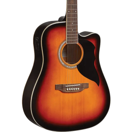 Eko Guitarra Acústica Dreadnought Ranger 6 A/E Cutaway Electroacústica - Brown Sunburst Precio: 144.21264. SKU: B1BV785R4N