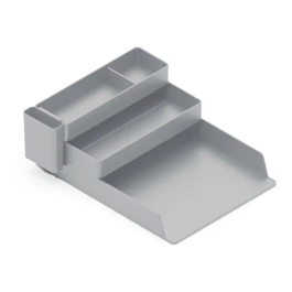 Q-connect Bandeja Sobremesa Organizador de Escritorio con 4 Departamentos, Plástico, Gris. Dimensiones: 53x330x250 mm Precio: 11.49999972. SKU: B15A2GGMC5
