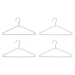 Set de 10 perchas de metal plastificado 40.5 cm - Confortime por Inde (24 Unidades) Set de 10 perchas de metal plastificado 40.5 cm - Confortime por Inde (24 Unidades)